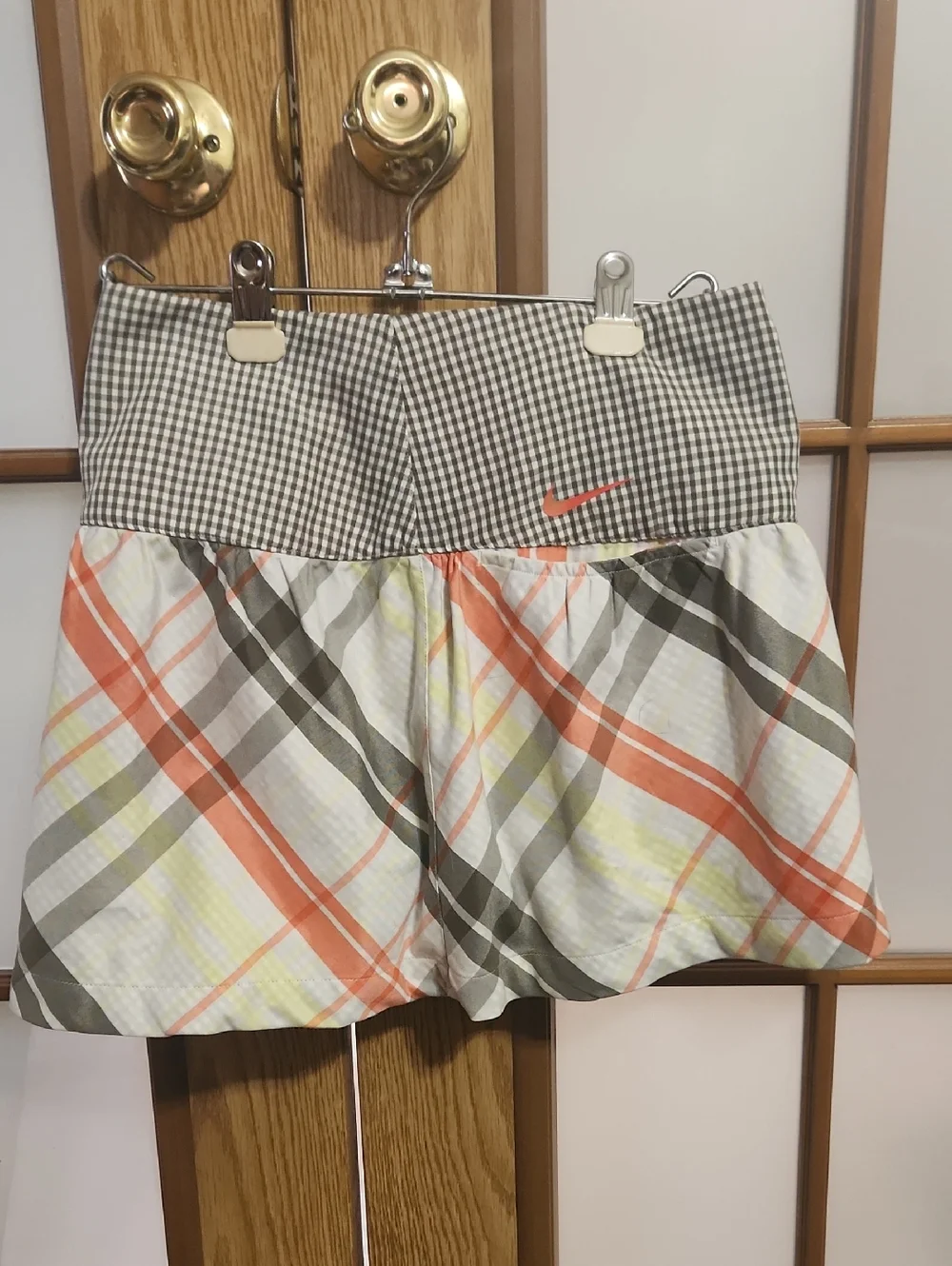 Nike Sport Womens Golf Dri Fit Plaid Golf Skirt Size 0